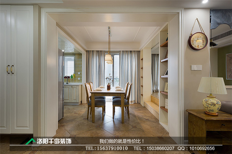 簡(jiǎn)約美式餐廳裝修效果圖