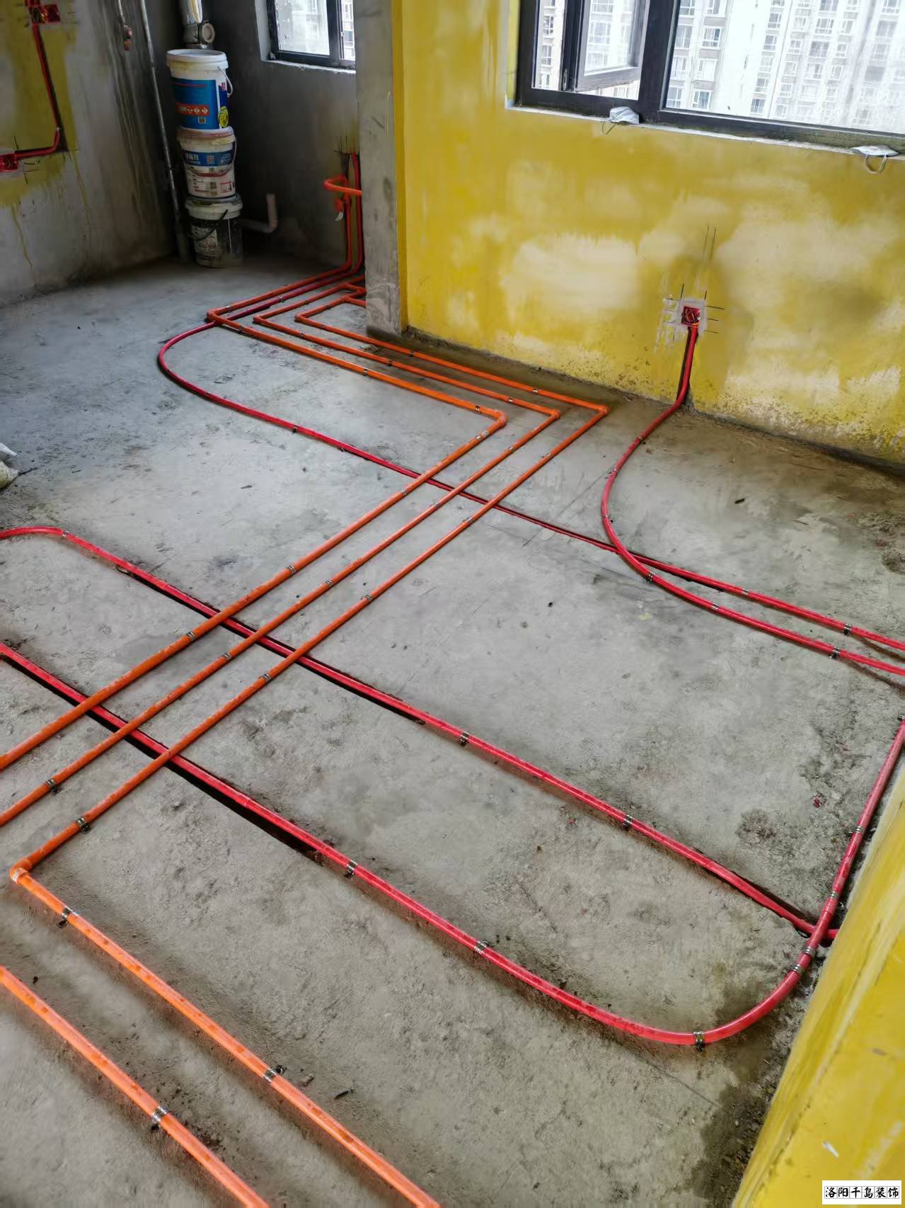 洛陽千島裝飾水電改造施工現場