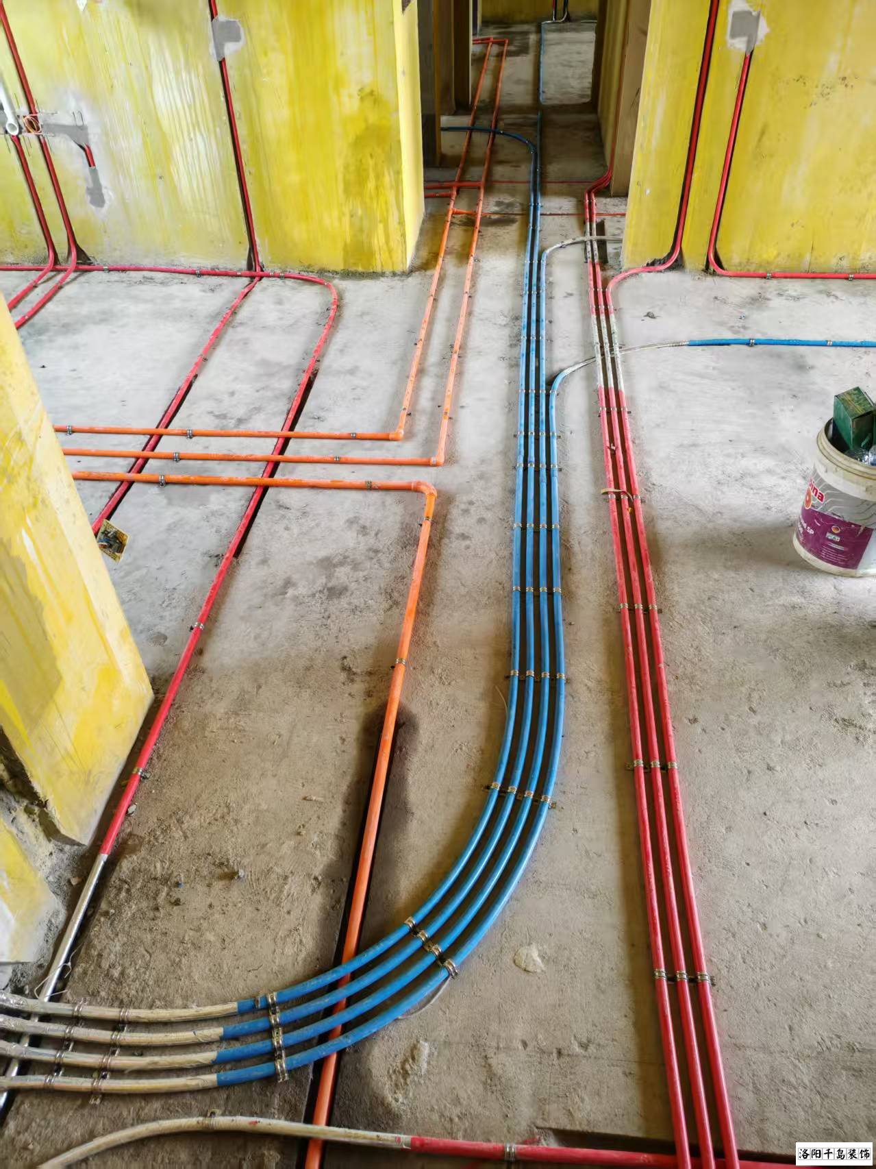 洛陽千島裝飾水電改造施工現場